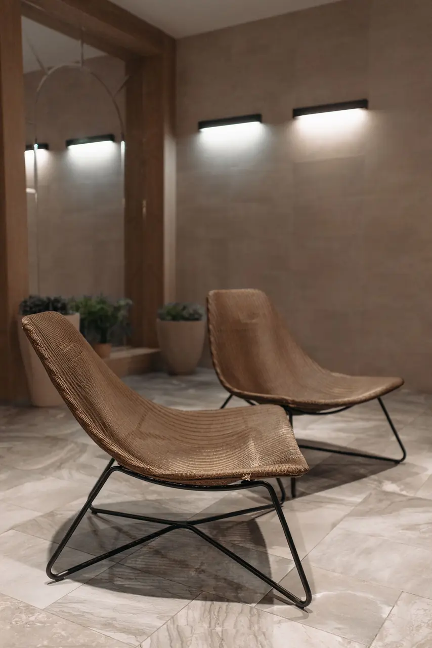 Seren relaxlounge med moderna stolar